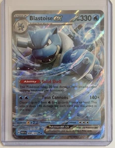 2023 Pokémon TCG Blastoise ex 009/165 Double Rare Scarlet & Violet 151 - Picture 1 of 2