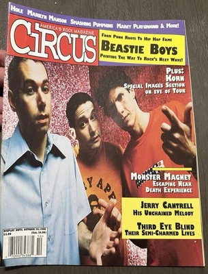 Vintage Circus Magazine Beastie Boys 1998 Smashing Pumpkins Deftones 90s Bands - Image 1 of 4