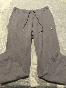 Nike Jogginghose Herren Größe Large grau Swoosh Track Joggers Reißverschluss Gesäßtasche - Bild 1 von 10