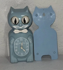 Kit Cat Kitty Cat Clock Limited Edition Blue **Needs Tail & Pendulum Lever** - Picture 1 of 22