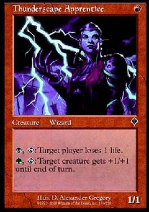 Thunderscape Apprentice - Light Play MTG Invasion - Image 1 of 1