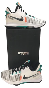Nike Unisex Lebron Witness V 5 White Sneaker Shoes CQ9380 100 sz M 9.5 - Wns 11 - Picture 1 of 12