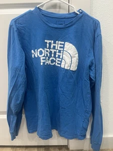Maglione The North Face maglia manica lunga taglia media usato colore blu - Foto 1 di 14