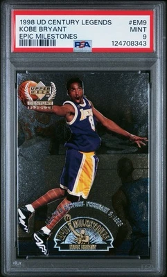 KOBE BRYANT 1998 UD CENTURY LEGENDS HITOS ÉPICOS PSA 9! *¡RECIÉN GRADUADO! Foto 1 de 2