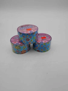3 Rolls Homestyle Duct Tape - Owl, Paw Print, Flower Design 1.88" x 5 Yd - Picture 1 of 3
