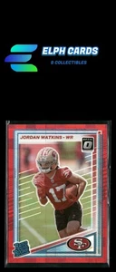 Donruss 2025 Donruss #356 Jordan Watkins Optic Rated Rookies Preview Red Pandora - Picture 1 of 2