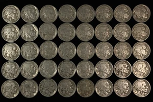 Roll of Forty (40) Buffalo Nickels. Dated 1936 P. Lot # 9037-89-005 - Picture 1 of 2