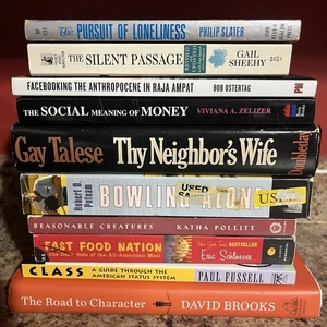 10 Book Lot Sociology Nonfiction Talese Schlosser Sheehy Social Psychology - Imagen 1 de 11