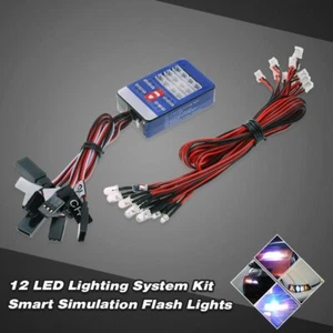 12 LED Lighting System Kit Smart Simulation Flash Lights for 1/10 Scale RC - Picture 1 of 6