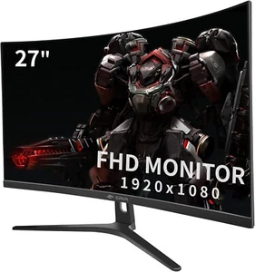27 Inch 180HZ/200HZ Curved Gaming Monitor, Full HD 1080P 1800R Frameless Compute - Picture 1 of 8