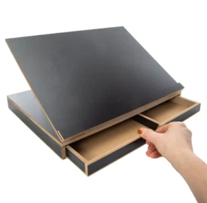 Art Drawing Board, Wood Stand Table Adjustable With Storage Drawer, Art Board - Picture 1 of 10