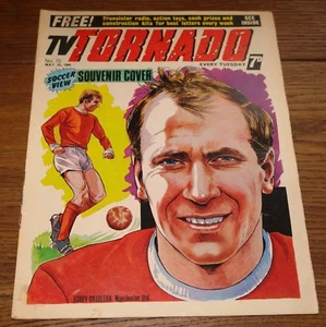 TV TORNADO #72 MAY 1968 BOBBY CHARLTON MANCHESTER UTD COVER SAINT UNCLE PHANTOM - Imagen 1 de 11