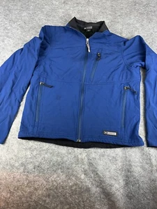 REI Co-Op Essential Regenjacke Herren M blau Nylon Windbreaker Full Zip - Bild 1 von 5