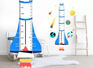 Growth Chart Solar System Space Earth Sun Nursery Height Stickers Wall Decal - Bild 1 von 6