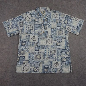 VINTAGE Kahala camicia uomo grande blu isole hawaiane Hawaii vacanza floreale vintage - Foto 1 di 12