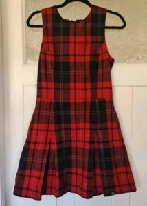 Superdry Boutique Dresses womens super cute wool blend tartan dress size XS - Picture 1 of 2