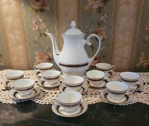 ECHT KOBALT RECHENBACH PORZELLAN DEMITASSE ESPRESSO KAPUZIN 22-TEILIGES SET - Bild 1 von 12