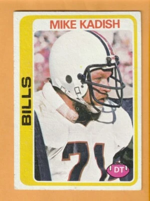 Mike Kadish Buffalo Bills 1978 Topps #148 Notre Dame Irish Grand Rapids Michigan - Image 1 of 2
