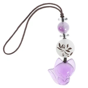 Amethyst Fox Keychain Miss Phone Accessories Charm Beaded Lanyard - Zdjęcie 1 z 12