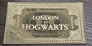 Harry Potter Hogwarts Express Ticket - London To Hogwarts - Replica - Picture 1 of 3