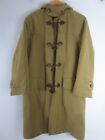 Vtg The Andover Shop Chrysalis Mens M Beige Hooded Cotton Wool Plaid Lined Coat