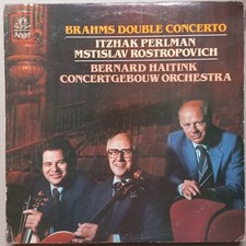 ITZHAK PERLMAN MSTISLAV ROSTROPOVICH BRAHMS DOUBLE CONCERTO VINYL LP 106-49