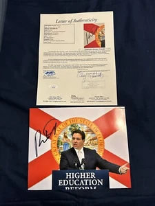 Ron DeSantis signiertes handsigniertes 8x10 Foto JSA VOLLSTÄNDIGER BUCHSTABE COA GOVERNOR FLORIDA! - Bild 1 von 3