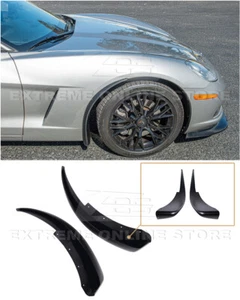 For 05-13 Corvette C6 Base | Extended MATTE BLACK Front Splash Guard Mud Flaps - Bild 1 von 12