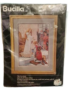 Kit punto de cruz Bucilla THE ACCOLADE 41650 DE COLECCIÓN 1997 nuevo sellado E Blair Leighton - Imagen 1 de 4