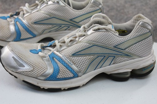 Scarpe Reebok taglia 11 Kinetic Fit running atletiche bianche blu leggere donna