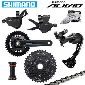 Shimano ALIVIO M3100 2x9 Speed Groupset Crankset Derailleur Cassette Shifter  - Picture 1 of 11