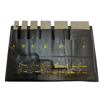 6PC ADJUSTABLE PARALLEL SET RANGE 3/8" - 2-1/4" (9.53MM-57.15MM) FROM RDGTOOLS