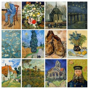 Van Gogh Paintings, Classic Poster Prints, Vintage Famous Art Pictures A3 A4 A5 - Picture 1 of 21
