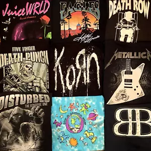 Rockband Set 9 T-Shirts Wiederverkauf Großhandel Tour Konzert Musik T-Shirts Korn Dead Mix - Bild 1 von 20