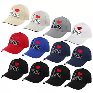 Venta al por mayor Paquete de 12 I love Jesus or Jesus is my boss gorra de béisbol talla ajustable - Imagen 1 de 11