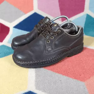 Zapatos Oxford informales de cuero granulado marrón Merrell World Rambler para hombre 8,5 - Imagen 1 de 5