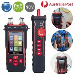 Handheld Network Cable Tester Wire Tracer LCD USB NCV VFL Optical Line Finder AU - Picture 1 of 13