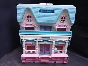 UNTESTED Fisher Price 4600 Loving Family Dollhouse 6364 Dream Folding 1993 AS IS - Picture 1 of 22