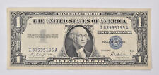 Crisp AU/Unc 1957 Silver Certificate Blue Seal $1 Note *814
