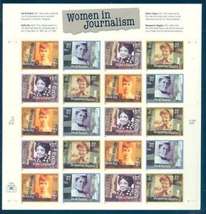 US 3665-3668 Women in Journalism,  Complete Sheet/20, Mint NH - Picture 1 of 1