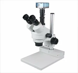 45x Digital Zoom Stereo Trinocular Microscope w 18Mp Camera w Measuring Software - Picture 1 of 3