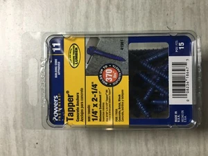 1/4" x 2-1/4" Concrete Anchor Screws 15PCS - Picture 1 of 2
