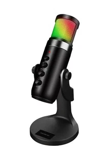 EgoGear - Microphone de Gaming/Streaming/Enregistrement/Podcast RGB avec sortie - Photo 1/10