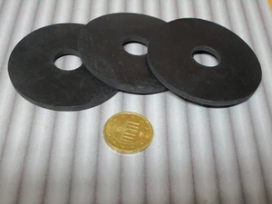 12 Stück Gummischeiben 15,0 x 60 x 3 mm schwarz , Gummi Unterlegscheiben - Bild 1 von 1