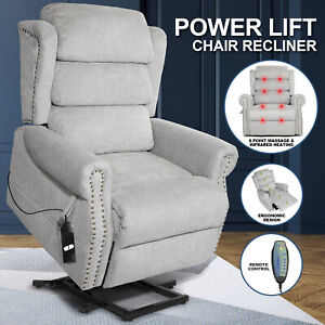 Full Auto Electric Power Lift Massage Heat Recliner Chair Sofa Vibration Control