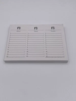 Almohadillas de puntuación de hojas de respuestas de repuesto para juegos Scattergories Foto 1 de 3