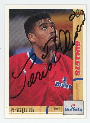 Pervis Ellison-Signed 1991 Upper Deck #385 Trading Card (Bullets) - Image 1 of 2