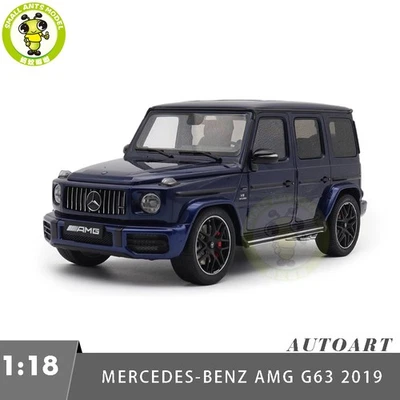 1/18 Mercedes AMG G63 G-Class 2019 AUTOart 76359 Brilliant Blue Model Car - Image 1 of 4