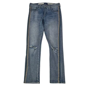 Pilcro and the Letterpress Anthropologie Slim Boyfriend Distressed Jeans Size 27 - Picture 1 of 24