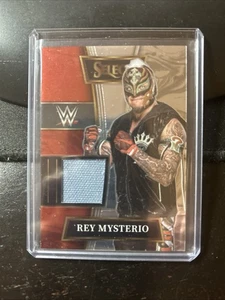 2022 Panini Select Rey Mysterio Wrestler Worn/Used Material Relic Raw Mint Bb - Picture 1 of 1